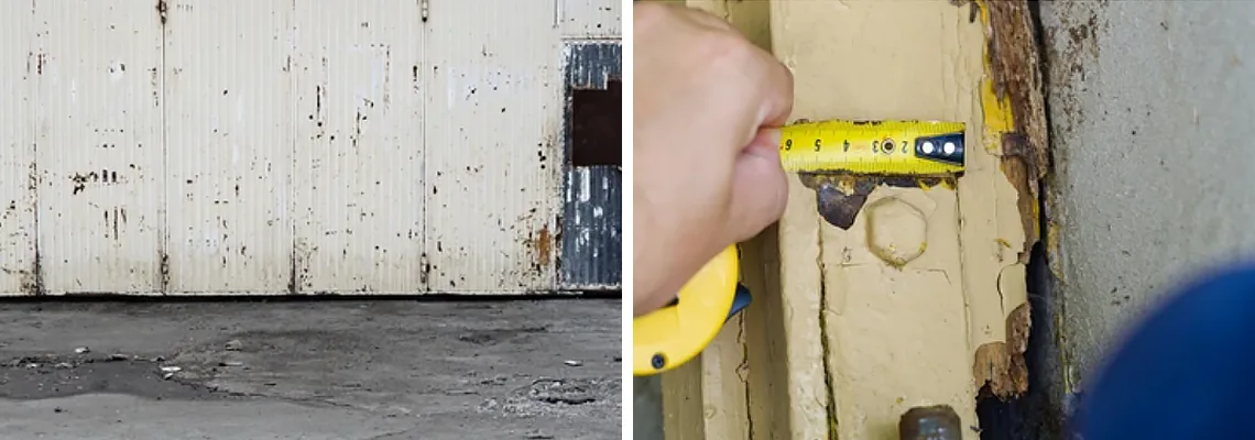 Lift Master Rusty Garage Doors in Guelph, Ontario