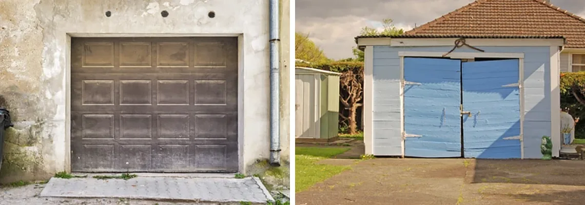 Rotten Steel Garage Door Repair in Guelph, Ontario